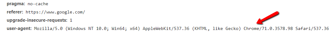 Browser, OS and device targeting ad server.