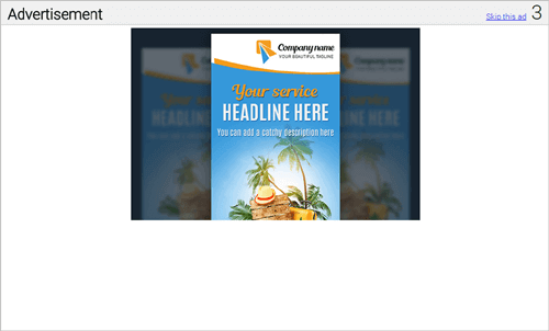 Interstitials demo by AdGlare